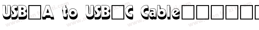 USB-A to USB-C Cable字体转换